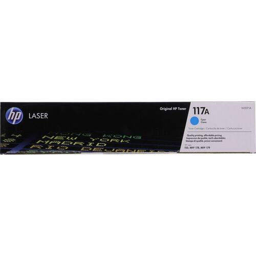 Оригинальный лазерный картридж HP 117A, голубой, W2071A