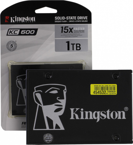 Твердотельный накопитель Kingston SKC600/1024G , 1024GB 2.5, Read 550Mb/s, Write 520Mb/s, SATA 6Gb
