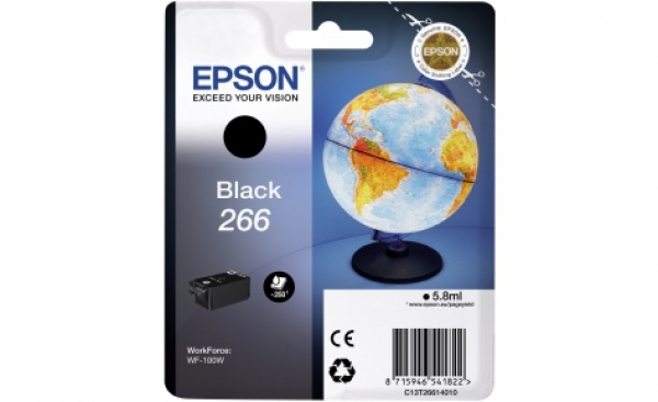 Картридж Epson C13T26614010 Black 266 чёрный для WF-100W