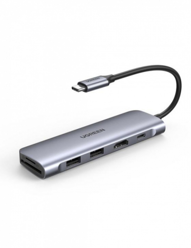 Конвертер Ugreen CM195 USB-C To HDMI+2*USB 3.0 A+SD/TF+PD Converter, 70411 Конвертер Ugreen CM195 USB-C To HDMI+2*USB 3.0 A+SD/TF+PD Converter, 70411