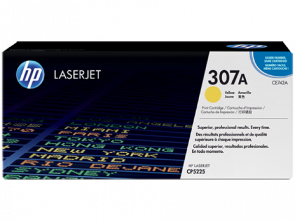Картридж лазерный HP CE742A Yellow Print Cartridge for HP LaserJet CP5225, up to 7300