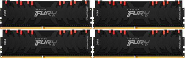 ОЗУ Kingston FURY Renegade RGB 128Gb(32Gb*4)/3600 DDR4 DIMM, CL18, KF436C18RBAK4/128