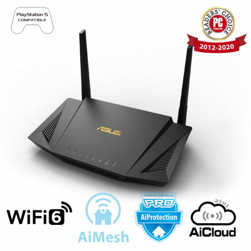 Двухдиапазонный маршрутизатор ASUS RT-AX56U/Wi-Fi 6 (802.11ax)/MU-MIMO/OFDMA/AiProtection Pro/AiMesh Двухдиапазонный маршрутизатор ASUS RT-AX56U/Wi-Fi 6 (802.11ax)/MU-MIMO/OFDMA/AiProtection Pro/AiMesh