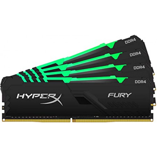 ОЗУ Kingston Hyper X Fury RGB 64Gb (16x4)/3600 CL18, 1.35V, HX436C18FB4AK4/64 ОЗУ Kingston Hyper X Fury RGB 64Gb (16x4)/3600 CL18, 1.35V, HX436C18FB4AK4/64