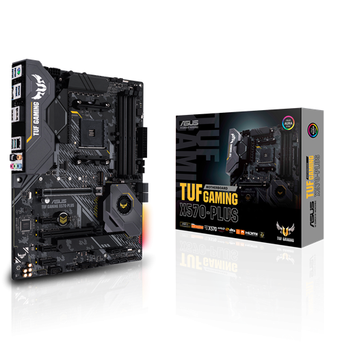 Сист. плата Asus TUF GAMING X570-PLUS, X570, AM4, 4xDIMM DDR4, 2xPCI-E x16, 3xPCI-E x1, 8xSATA, 2xM.2, HDMI, DP, ATX, BO Сист. плата Asus TUF GAMING X570-PLUS, X570, AM4, 4xDIMM DDR4, 2xPCI-E x16, 3xPCI-E x1, 8xSATA, 2xM.2, HDMI, DP, ATX, BO