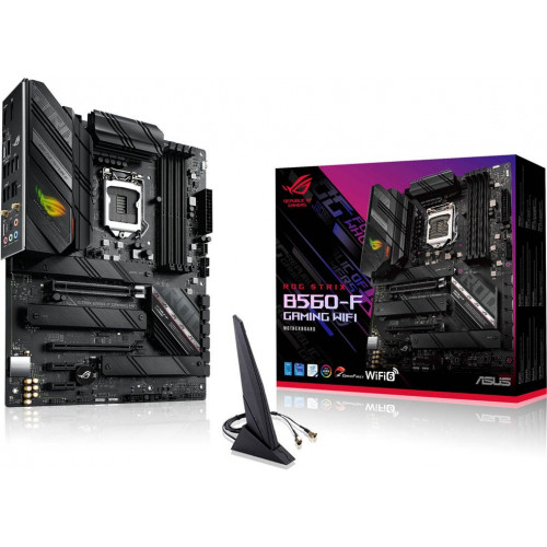 Сист. плата ASUS ROG STRIX B560-F GAMING WIFI, B560, 1200, 4xDIMM DDR4, 2xPCI-E x16, 2xPCI-E x1, M.2, 6xSATA, DP, HDMI, Сист. плата ASUS ROG STRIX B560-F GAMING WIFI, B560, 1200, 4xDIMM DDR4, 2xPCI-E x16, 2xPCI-E x1, M.2, 6xSATA, DP, HDMI,