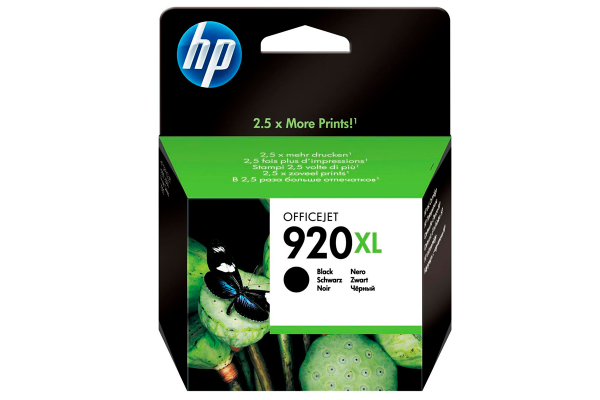 Картридж HP CD975AE, №920XL, черный, для принтеров серии HP Officejet 6500, 1200стр.