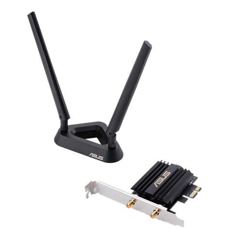 Двухдиапазонный беспроводной адаптер ASUS PCE-AX58BT Wi-Fi 6 (802.11ax)/PCIe/2 антенны/BT 5.0/WPA3/OFDMA,90IG0610-MO0R00 Двухдиапазонный беспроводной адаптер ASUS PCE-AX58BT Wi-Fi 6 (802.11ax)/PCIe/2 антенны/BT 5.0/WPA3/OFDMA,90IG0610-MO0R00
