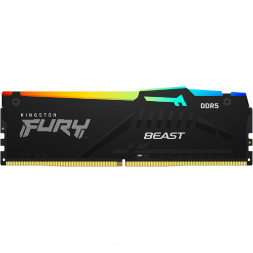 ОЗУ Kingston Fury Beast RGB 8Gb 6000MHz DDR5 DIMM, CL40, 1.25v, KF560C40BBA-8