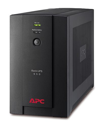 ИБП APC Back-UPS 950ВА,230В, 6 розеток IEC, вых.мощ-ть 480Ватт/950ВА, диапазон вх.напр-я 150-280В, время перезарядки 8ч