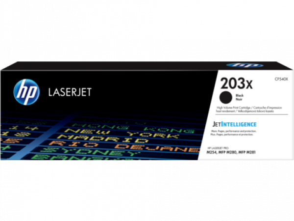 Оригинальный картридж увеличенной емкости HP 203X LaserJet 203X, 3200 страниц ч/б, черный