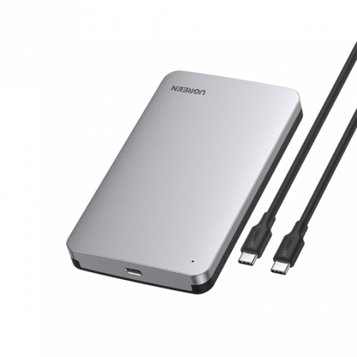 Кейс для SSD/HDD Ugreen CM300 2.5apos;apos; SATA External Hard Drive Enclosure with C To C cable, 70499 Кейс для SSD/HDD Ugreen CM300 2.5apos;apos; SATA External Hard Drive Enclosure with C To C cable, 70499