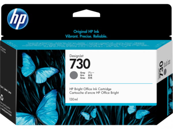 Струйный картридж HP P2V66A 730 для HP DesignJet, 130 мл, серый