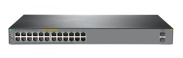 Коммутатор JL384A HPE OfficeConnect 1920S 24G 2SFP PPoE+ 185W, 1U (24xRJ-45 1GbE ports (12PoE+), 2xSFP 1GbE ports)
