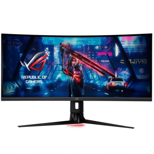Монитор ASUS XG349C 34 IPS Curved 1900R,21:9 UWQHD (3440x1440x180Hz),400cd/m2,1000:1,178/178,1ms,HDMI,DP,G-SYNC,HDR400 Монитор ASUS XG349C 34 IPS Curved 1900R,21:9 UWQHD (3440x1440x180Hz),400cd/m2,1000:1,178/178,1ms,HDMI,DP,G-SYNC,HDR400