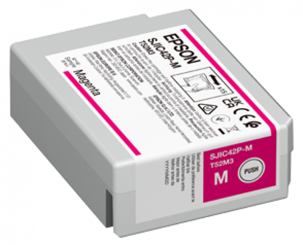 Картридж Epson C13T52M340 SJIC42P-M Ink cartridge for ColorWorks C4000e ( Magenta)