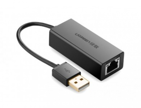 Конвертер сигнала UGREEN CR110 USB 2.0 10/100Mbps Ethernet Adapter (Black) Конвертер сигнала UGREEN CR110 USB 2.0 10/100Mbps Ethernet Adapter (Black)
