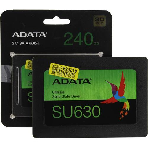 Твердотельный накопитель ADATA Ultimate SU650 240 Гб ASU630SS-240GQ-R SATA Твердотельный накопитель ADATA Ultimate SU650 240 Гб ASU630SS-240GQ-R SATA
