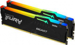 ОЗУ Kingston FURY Beast EXPO RGB 16Гб (8x2) DIMM DDR5, 5600MT/s, CL40 1.25В, KF556C36BBEAK2-16