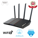 Двухдиапазонный маршрутизатор ASUS RT-AX55, Wi-Fi 802.11ax (AX1800), MU-MIMO, OFDMA, AiProtection Classic, AiMesh