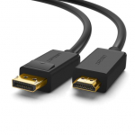 Кабель UGREEN DP101 DP Male to HDMI Male Cable 2m (Black) Кабель UGREEN DP101 DP Male to HDMI Male Cable 2m (Black)