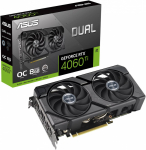 Видеокарта ASUS DUAL-RTX4060TI-O8G-EVO, 8Gb GDDR6/128-bit, 4352 CUDA, PCI E 4.0, HDMI, DisplayPort