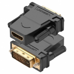 Адаптер Ugreen 20124 DVI 24+1 Male to HDMI Female Adapter Black