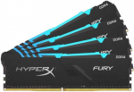 ОЗУ Kingston Hyper X Fury RGB 128Gb (32x4)/3600 CL18, 1.35V, HX436C18FB3AK4/128