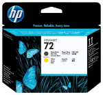 Печатающая головка HP C9384A, №72 матовая, черная и желтая