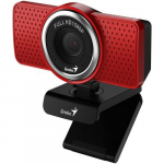 Камера Genius ECam 8000 Genius, Full HD 1080p,  30 кадров, 360°, MIC, красный 32200001407