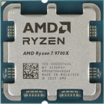 Процессор AMD Ryzen 7 9700X, AM5, 8C/16T, 3.8GHz base, 5.5GHz Turbo, L3 32Mb, 100-000001404, Tray