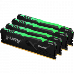 ОЗУ Kingston Fury Beast RGB 128Gb (32x4) 3600MHz DDR4 DIMM, CL18, 1.35v,  KF436C18BBAK4/128