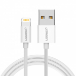 Кабель Ugreen US155 Lightning To USB 2.0 A Male Cable/White 2M, 20730