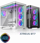 Корпус Raijintek ATREUS BT7, Midi-Tower, TG, 7x120mm ARGB, 2xUSB-A 3.0 + 1xUSB Type-C , E-ATX, ATX, mATX, mITX, Black