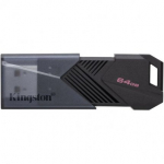 USB Flash Kingston 64 GB, Data Traveler Exodia Onyx USB 3.2, Type-A, Mate Black, DTXON/64GB