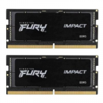 ОЗУ Kingston Fury IMPACT Black, 32Gb (2x16Gb) SODIMM DDR5, CL38, 6400Mt/s, KF564S38IBK2-32