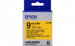 Лента повышенной адгезии Epson C53S653005, LK-3YBW, 9 мм, желтая/черная, 9м