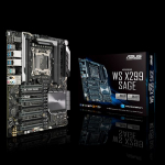 Сист. плата Asus WS X299 SAGE/10G, X299, S2066, 8xDIMM DDR4, 7xPCIe x16, 2xM.2, U.2, 8xSATA 6Gb/s, ATX