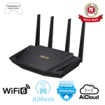Двухдиапазонный маршрутизатор ASUS RT-AX58U/Wi-Fi 6 (802.11ax)/MU-MIMO/OFDMA/AiProtection Pro/AiMesh Двухдиапазонный маршрутизатор ASUS RT-AX58U/Wi-Fi 6 (802.11ax)/MU-MIMO/OFDMA/AiProtection Pro/AiMesh