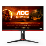 Монитор AOC C27G2ZU VA,27",1500R,16:9 FHD(1920x1080x240 Hz),300cd/m2,3000:1,80M:1,178/178,1ms,DP,2xHDMI,Hadj,Black