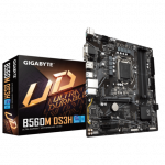 Сист. плата Gigabyte B560M DS3H, B560, 1200, 4xDIMM DDR4, PCI-E x16, 2xPCI-Ex1, M.2, 6xSATA, DVI, D-Sub, DP, HDMI, BOX