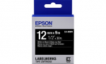 Лента Epson LK4BWV Vivid White/Black 12/9, 12mm, 9m, C53S654009