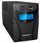 ИБП Ippon Back Power Pro II 800, 800VA, 480ВТ, AVR 162-290В, 4хС13, управление по USB, RJ-45, LCD, без кабелей