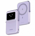 Пауэрбанк UGREEN PB572 45328 10000mAh mini Magnetic Robot Wls 20W(7.5W) USB-C With Hoder Purple