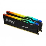 ОЗУ Kingston Fury Beast RGB 16Gb(8x2) 6000MHz DDR5 DIMM, CL40, 1.25v, KF560C40BBAK2-16