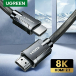 Кабель Ugreen HD135 HDMI M/M Round Cable Zinc Alloy Shell Braided, 3m, Gray, 80602