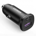 Автомобильное ЗУ Ugreen EC305 1*USB-C PD+USB-A 30W Fast Car Charger, 25845