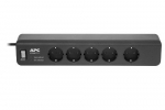 Сетевой фильтр APC PM5B-RS Essential SurgeArrest, 5 розеток, 230 В, черный