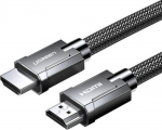 Кабель Ugreen HD135 8K HDMI M/M Round Cable with Braided, 2m, Gray, 70321