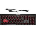 Клавиатура игровая HP OMEN Encoder 6YW76AA, красная